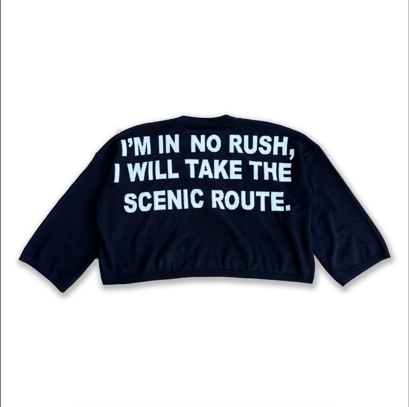 "Scenic Routes" Long Sleeve Knit / Black